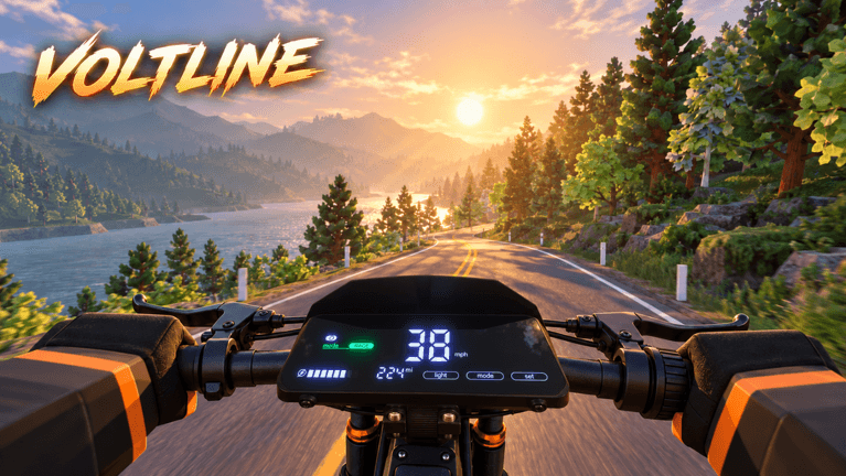 Voltline: Electric Scooters Meta Tracker: Race Mode, Battery Mileage, and Companion App Scooter